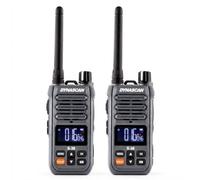 Pack 2 walkie talkie PMR446 Dynascan R38 Kit composto da due radio PMR446 professionali senza licenza, dal design compatto, che offrono una qualità