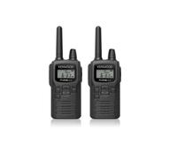 Pack 2x Kenwood PKT-300E Ricetrasmittente PMR446 compatto e senza licenza, con audio chiaro, utilizzo semplice e struttura robusta per comunicazioni