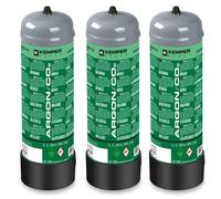 Pack 3 Bottiglie Di Gas Argon+CO2 BAR 2.2 L Monouso