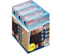 Pack 3 Boxer anti perdite da uomo, protezione e comfort, lavabile, taglia L, protezione urinaria da uomo, boxer assorbente confortevole e discreto, progettato per perdite urinarie adulte, feel Natural