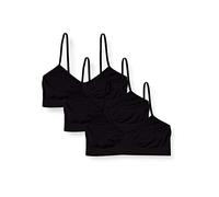 Pack 3 Pezzi Brassiere Pompea in Microfibra Nero
