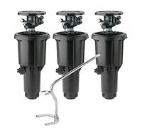 [Pack 3] Rain Bird Maxi-Paw + Chiave di montaggio - Irrigatore automatico ad alta efficienza per giardini, portata da 6,70 a 13,70 metri. Filettatura 1/2" e 3/4" - Ideale per acqua sporca