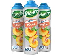 Pack 3 Sciropppo Pesca 0% zucchero Teisseire - 3 x 0,6 cl