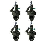[Pack 4] Elettrovalvola rain 150 3/4". 9 V. femmina con regolatore di portata. Elettrovalvola pressione fino a 12 bar | portata fino a 100 l/min | robusto e compatto
