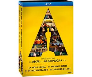 Pack 4 Mejores Películas Oscar: El Discurso Del Rey + El Paciente Inglés + El