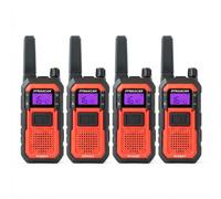 Pack 4 walkie talkie PMR446 Dynascan Rugged Kit composto da quattro radio PMR446 robuste, progettate per un utilizzo professionale, certificate IP67,