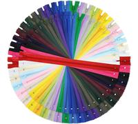 [Pack 48] Cerniere [24 Colori ] Nylon [15 Cm 25 Cm] Chiusure Lampo per Cucito E