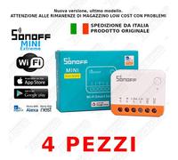 Pack 4x SONOFF MINIR4 Extreme - Il Mini Interruttore WiFi Intelligente
