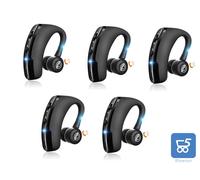 Pack 5 Auricolari Bluetooth Wireless Mono Microfono HD Riduzione Rumore DX o SX