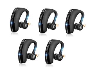 Pack 5 Auricolari Bluetooth Wireless Mono Microfono HD Riduzione Rumore DX o SX