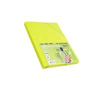 Pack 5 Carpetas Tamaño Folio con Solapa y Gomas Elasticas Color Manzana