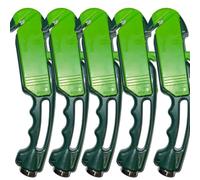 Pack 5 GLADIUS: Taglierino, Cutter Antinfortunistico Professionale a Tripla Funzionalità. Lama retrattile automatica di Sicurezza. Anti-inceppamento, Battichiodi. Perfetto per Carta, Cartone, Tessuti.
