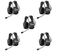 Pack 5x Sena CAST-02 Pack professionale di 5 cuffie Sena CAST-02: ideale per coordinare gli operatori con protezione dell’udito e comunicazione a mani