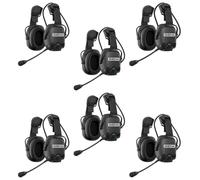 Pack 6 cuffie Sena CAST-02 Pack da 6 Sena CAST-02: protezione dell’udito SNR 30 dB e comunicazione Mesh a mani libere per coordinare i team nei