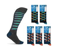 Pack 6 Paia Calze Uomo POMPEA Caldo Cotone Lungo 7 Modelli