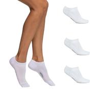 Pack 6 Paia Fantasmini Uomo POMPEA Blu Nero Bianco Cotone (6 Paia Bianco - 43 / 46)