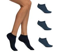 Pack 6 Paia Fantasmini Uomo POMPEA Blu Nero Bianco Cotone (6 Paia Blu - 39 / 42)