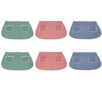 Pack 6 Pezzi Grembiule Cucina Chef Casa Barbecue Con Tasche Dis. Quadretti Model