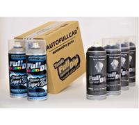 PACK 6 SPRAYS CERCHIONI FULL DIP NERO LUCIDO | SPEDIZIONE GRATUITA