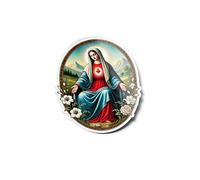 PACK ADESIVI STICKERS Vinile Santa Vergine Maria Cattolica Resistente Acqua e Uv Ape Cristiana Pio Spirituale Religiosa Preghiera Per Computer Bottiglia e Auto Decorazione Esterna 9 cm