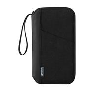 pack all Porta passaporto da viaggio con blocco RFID, portafoglio per passaporto impermeabile con cinturino da polso, organizer per documenti per aerei familiari per carte, carta d'imbarco, carta