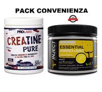 PACK AMINOACIDI ESSENZIALI ESSENTIAL AMINO + NAC 250GR + CREATINA PURA 300GR.