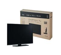 Pack and Move - Cartone protettivo per TV da 47" - Trasloco a schermo piatto - 100 x 15 x 70 cm - Cartone rinforzato