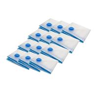 Pack and Move - Set di 12 custodie portaoggetti sottovuoto, taglia M 60 x 80 cm, borsa a compressione - cappotti, Habils sci - medio formato - chiusura lampo