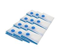 Pack and Move - Set di 12 custodie portaoggetti sottovuoto, taglia S 50 x 70 cm, borsa a compressione - abbigliamento maglione invernale - piccolo formato - chiusura lampo