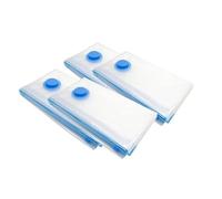 Pack and Move - Set di 4 fodere sottovuoto, dimensioni XL 70 x 100 cm, borsa a compressione - piumini, cuscini - grande formato - chiusura lampo