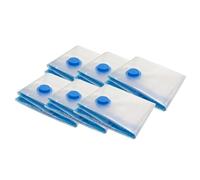 Pack and Move - Set di 6 custodie portaoggetti sotto vuoto - Dimensione M 60 x 80 cm - Borsa a compressione - Cappotti, Habils Sci - Medio Formato - Chiusura lampo