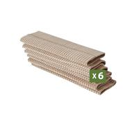 Pack and Move - Set di 6 protezioni per bottiglie in cartone - 180 litri - Protezione per lo spostamento e la spedizione - Imballare barattoli, bottiglie, marrone, Compatto e riutilizzabile