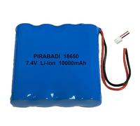 Pack Batterie Ricaricabili 7.4V Batteria 10000mAh con CONNETTORE XH JST | Batteria ad Alta CAPACITÀ per Lampada Torcia Lampada Frontale LED CAMERA TELECOMANDO Giocattolo Auto TELECOMANDATO RC Pannello