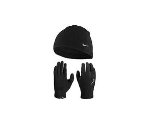 Pack berretto paio di guanti donna nike run fleece nero
