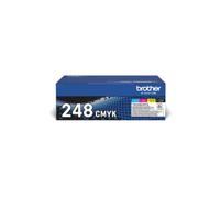 Pack Brother TN-248VAL BK-C-M-Y toner originale per Brother DCP-L3520CDWE,HL-L32
