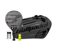 Pack Bullpdel Game Ctr Grigio Borsone Grigio Dry Grip Gray