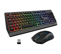 Pack Clavier Souris Sans fil The G-LAB Combo Tungsten (Noir)