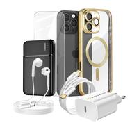 Pack Completo per iPhone 16 Pro Max Cover, Vetro, Caricatore, Batteria Esterna,
