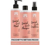 Pack Curly Method Shampoo 400 Ml + Maschera 290 Ml + Balsamo 300 Ml Speciale per