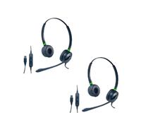 Pack da 2 Cleyver HC95 Cuffia stereo con connessione USB con controllo integrato e luce per l'uso - ideale per le tue comunicazioni