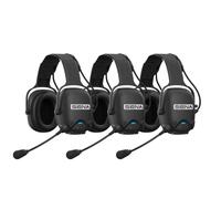 Pack da 3 cuffie Sena CAST-01 Mesh Tre cuffie antirumore robuste per ambienti industriali, dotate di moderna tecnologia Mesh wireless e di