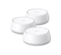 Pack da 3 TP-Link Deco BE25 Sistema Mesh Wi-Fi 7 Sistema Mesh Wi-Fi 7 per tutta la casa con porte multi-gig da 2,5 Gbps, roaming AI-driven e sicurezza