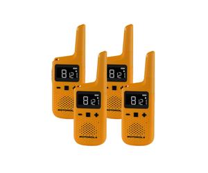 Pack da 4 Motorola TLKR T72 Un pack di 4 walkie-talkie senza licenza, compatti e resistenti, per comunicazioni affidabili.