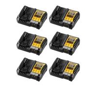 Pack da 6 caricabatterie DeWALT DCB1104-6 (DCB1104 - 12V 18V)