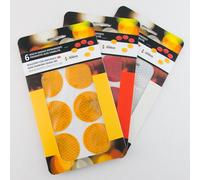 Pack da 6 contenente 6 dischi rifrangenti adesivi Diamond Grade materiale 3M in