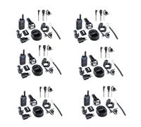 Pack da 6 Midland BR180 + 6 Midland BA21: Microfono auricolare Pacchetto Walkie leggero, affidabile e facile da usare, con auricolari. Ideale per il