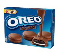 OREO MILK CHOC biscotto cacao con ripieno alla vaniglia ricoperto di cioccolato a latte