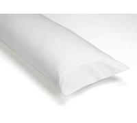 Pack de 2 fundas de almohada de algodón orgánico color blanco. Acabado en doble pespunte.