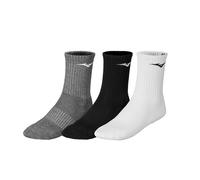 Mizuno Calzini Training 3 paia – Whire/Nero/Melange – Taglia S Unisex-Adulto