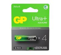 Pack de 4 piles gp batteries aa/lr6 - ultra plus - g-tech - carton fsc